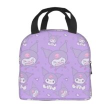 Sanrio Kawaii Cartoon Kuromi Insulated Lunch Bag Sanrio Kawaii Cartoon Kuromi Insulated Lunch Bag