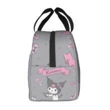 Sanrio Kawaii Cartoon Kuromi Insulated Lunch Bag Sanrio Kawaii Cartoon Kuromi Insulated Lunch Bag