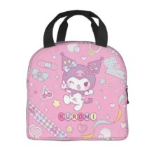 Sanrio Kawaii Cartoon Kuromi Insulated Lunch Bag Sanrio Kawaii Cartoon Kuromi Insulated Lunch Bag
