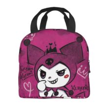 Sanrio Kawaii Cartoon Kuromi Insulated Lunch Bag Sanrio Kawaii Cartoon Kuromi Insulated Lunch Bag