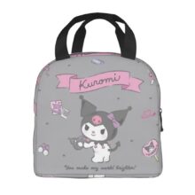 Sanrio Kawaii Cartoon Kuromi Insulated Lunch Bag Sanrio Kawaii Cartoon Kuromi Insulated Lunch Bag