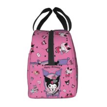 Sanrio Kawaii Cartoon Kuromi Insulated Lunch Bag Sanrio Kawaii Cartoon Kuromi Insulated Lunch Bag