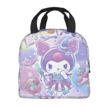 Sanrio Kawaii Cartoon Kuromi Insulated Lunch Bag Sanrio Kawaii Cartoon Kuromi Insulated Lunch Bag