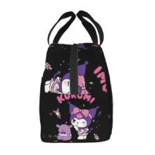 Sanrio Kawaii Cartoon Kuromi Insulated Lunch Bag Sanrio Kawaii Cartoon Kuromi Insulated Lunch Bag