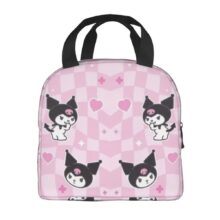 Sanrio Kawaii Cartoon Kuromi Insulated Lunch Bag Sanrio Kawaii Cartoon Kuromi Insulated Lunch Bag