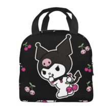 Sanrio Kawaii Cartoon Kuromi Insulated Lunch Bag Sanrio Kawaii Cartoon Kuromi Insulated Lunch Bag