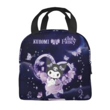Sanrio Kawaii Cartoon Kuromi Insulated Lunch Bag Sanrio Kawaii Cartoon Kuromi Insulated Lunch Bag