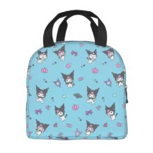 Sanrio Kawaii Cartoon Kuromi Insulated Lunch Bag Sanrio Kawaii Cartoon Kuromi Insulated Lunch Bag