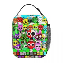 Kawaii Sprunki Printed Insulated Leakproof Lunch Bag Kawaii Sprunki Printed Insulated Leakproof Lunch Bag