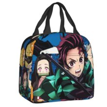 Kawaii Anime Demon Slayer Tanjiro Kamado And Nezuko Kamado Lunch Bag Kawaii Anime Demon Slayer Tanjiro Kamado And Nezuko Kamado Lunch Bag