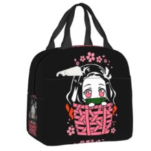 Kawaii Anime Demon Slayer Nezuko Kamado Print Lunch Bag Kawaii Anime Demon Slayer Nezuko Kamado Print Lunch Bag