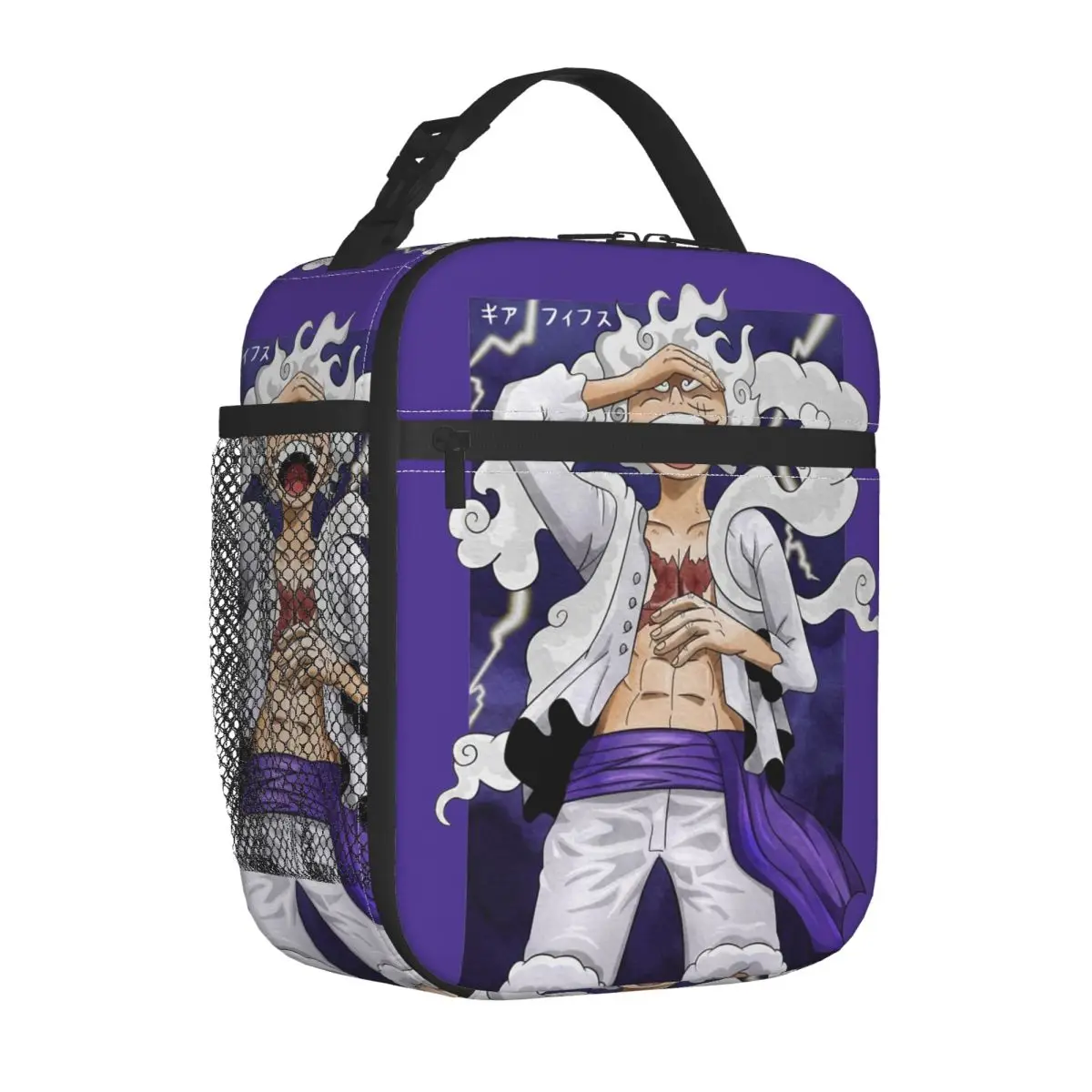 Kawaii Anime One Piece Gear 5 Luffy Lunch Bag