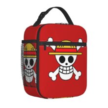 Kawaii Anime One Piece Straw Hat Skull Lunch Bag Kawaii Anime One Piece Straw Hat Skull Lunch Bag