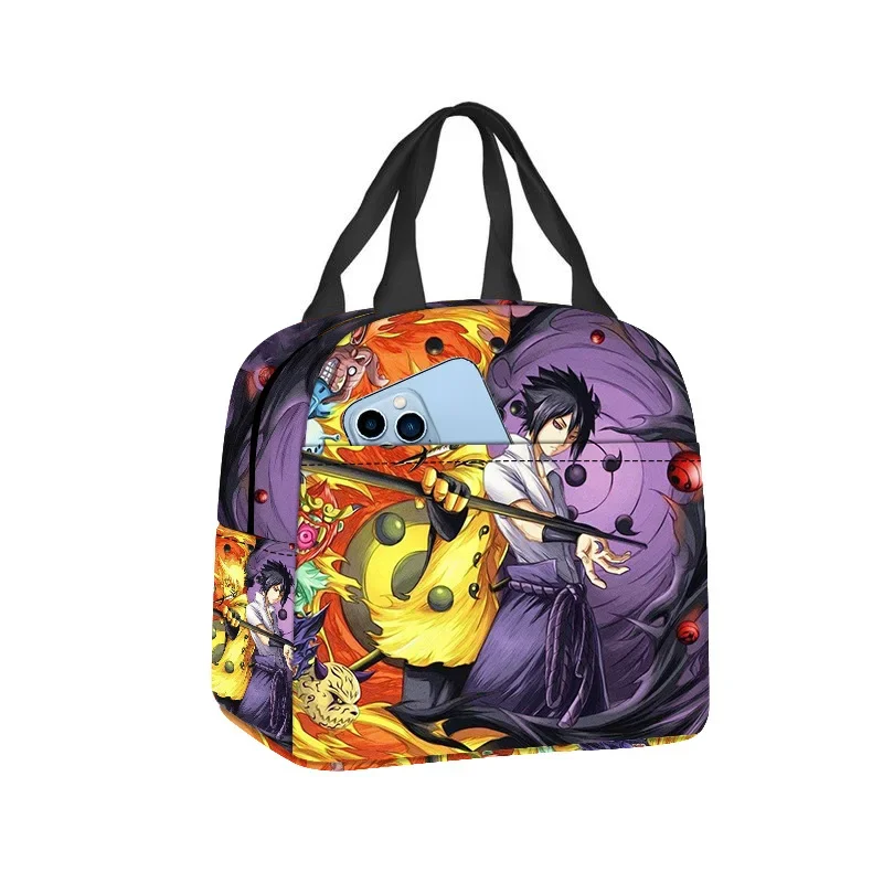 Kawaii Anime Naruto Sasuke Uchiha Insulated Lunch Bag