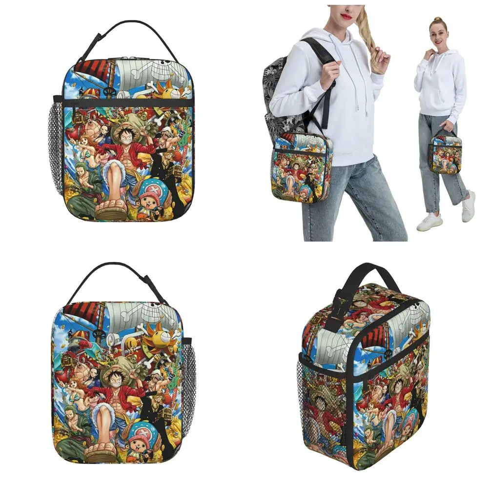 Kawaii Anime One Piece Thousand Sunny Insulated Lunch Bag