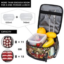 Monkey D. Luffy Anime One Piece Insulated Lunch Bag Leakproof Meal Container Cooler Bag Tote Lunch Box Office Travel Girl Boy Monkey D. Luffy Anime One Piece Insulated Lunch Bag Leakproof Meal Container Cooler Bag Tote Lunch Box Office Travel Girl Boy