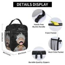 Monkey D. Luffy Anime One Piece Insulated Lunch Bag Leakproof Meal Container Cooler Bag Tote Lunch Box Office Travel Girl Boy Monkey D. Luffy Anime One Piece Insulated Lunch Bag Leakproof Meal Container Cooler Bag Tote Lunch Box Office Travel Girl Boy