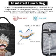 Monkey D. Luffy Anime One Piece Insulated Lunch Bag Leakproof Meal Container Cooler Bag Tote Lunch Box Office Travel Girl Boy Monkey D. Luffy Anime One Piece Insulated Lunch Bag Leakproof Meal Container Cooler Bag Tote Lunch Box Office Travel Girl Boy