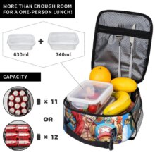 Monkey D. Luffy Anime One Piece Insulated Lunch Bag Leakproof Meal Container Cooler Bag Tote Lunch Box Office Travel Girl Boy Monkey D. Luffy Anime One Piece Insulated Lunch Bag Leakproof Meal Container Cooler Bag Tote Lunch Box Office Travel Girl Boy