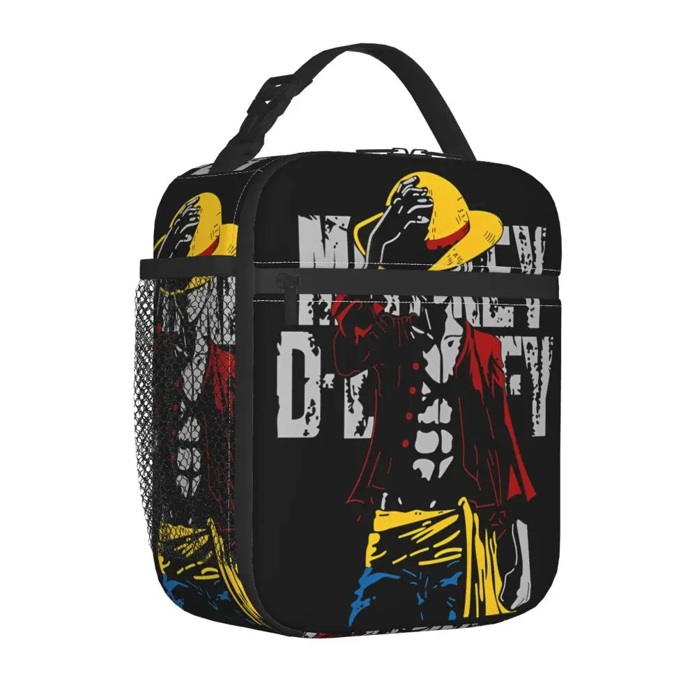 Anime Kawaii One Piece Monkey D. Luffy Printed Insulated Lunch Bag