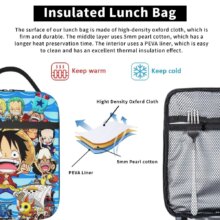 Monkey D. Luffy Anime One Piece Insulated Lunch Bag Leakproof Meal Container Cooler Bag Tote Lunch Box Office Travel Girl Boy Monkey D. Luffy Anime One Piece Insulated Lunch Bag Leakproof Meal Container Cooler Bag Tote Lunch Box Office Travel Girl Boy