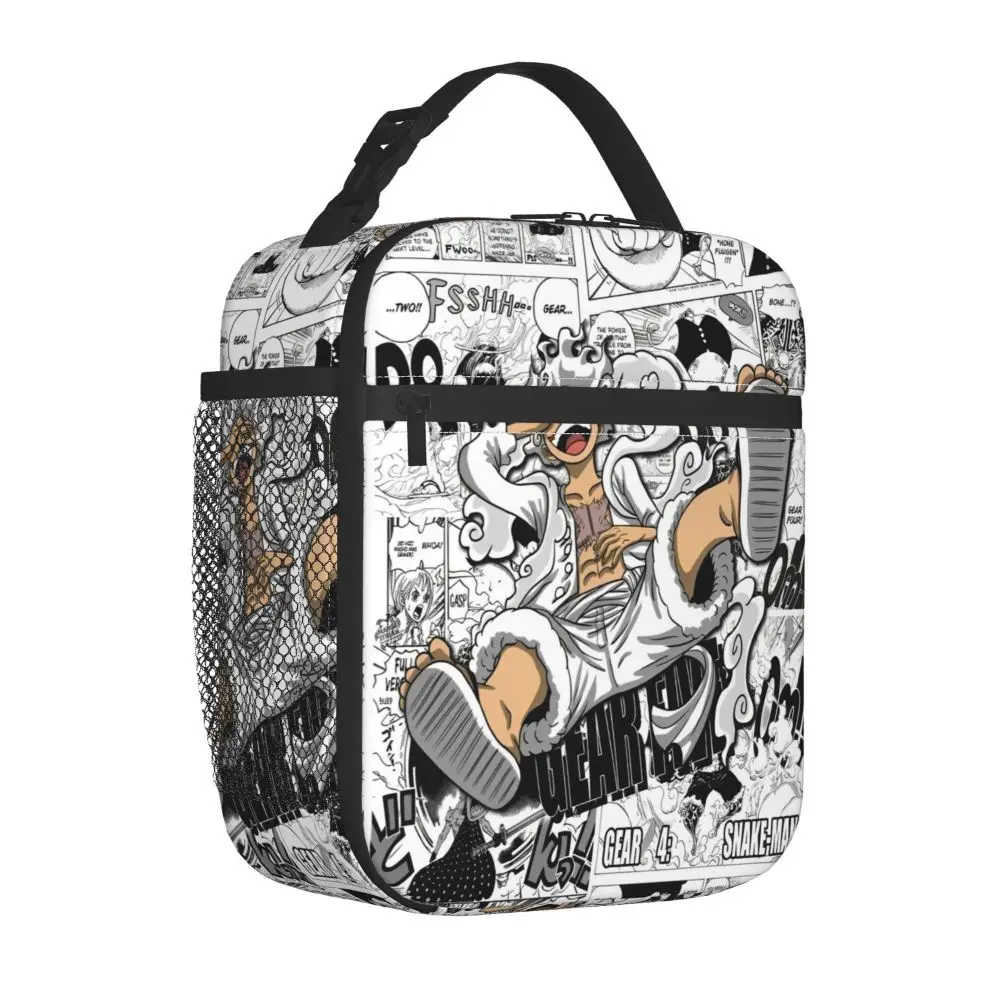Anime Kawaii One Piece Gear 5 Luffy Insulated Lunch Bag