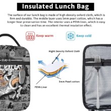 Monkey D. Luffy Anime One Piece Insulated Lunch Bag Leakproof Meal Container Cooler Bag Tote Lunch Box Office Travel Girl Boy Monkey D. Luffy Anime One Piece Insulated Lunch Bag Leakproof Meal Container Cooler Bag Tote Lunch Box Office Travel Girl Boy