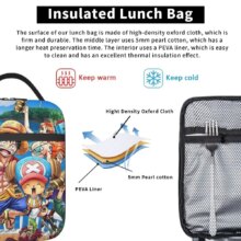 Monkey D. Luffy Anime One Piece Insulated Lunch Bag Leakproof Meal Container Cooler Bag Tote Lunch Box Office Travel Girl Boy Monkey D. Luffy Anime One Piece Insulated Lunch Bag Leakproof Meal Container Cooler Bag Tote Lunch Box Office Travel Girl Boy