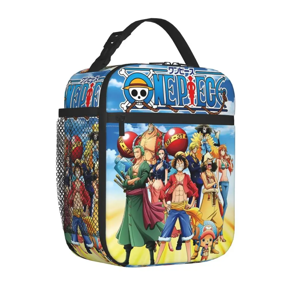 Anime One Piece Character Printed Kawaii Student Insulated Lunch Bag