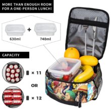 Monkey D. Luffy Anime One Piece Insulated Lunch Bag Leakproof Meal Container Cooler Bag Tote Lunch Box Office Travel Girl Boy Monkey D. Luffy Anime One Piece Insulated Lunch Bag Leakproof Meal Container Cooler Bag Tote Lunch Box Office Travel Girl Boy