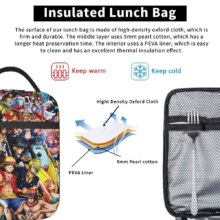 Monkey D. Luffy Anime One Piece Insulated Lunch Bag Leakproof Meal Container Cooler Bag Tote Lunch Box Office Travel Girl Boy Monkey D. Luffy Anime One Piece Insulated Lunch Bag Leakproof Meal Container Cooler Bag Tote Lunch Box Office Travel Girl Boy