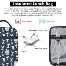 Custom S-Snoopys Anime Insulated Lunch Bags for School Office Portable Cooler Thermal Bento Box Women Kids Custom S-Snoopys Anime Insulated Lunch Bags for School Office Portable Cooler Thermal Bento Box Women Kids