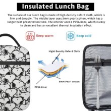 Custom S-Snoopys Anime Insulated Lunch Bags for School Office Portable Cooler Thermal Bento Box Women Kids Custom S-Snoopys Anime Insulated Lunch Bags for School Office Portable Cooler Thermal Bento Box Women Kids