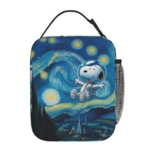 Custom S-Snoopys Anime Insulated Lunch Bags for School Office Portable Cooler Thermal Bento Box Women Kids Custom S-Snoopys Anime Insulated Lunch Bags for School Office Portable Cooler Thermal Bento Box Women Kids