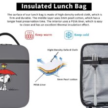 Custom S-Snoopys Anime Insulated Lunch Bags for School Office Portable Cooler Thermal Bento Box Women Kids Custom S-Snoopys Anime Insulated Lunch Bags for School Office Portable Cooler Thermal Bento Box Women Kids