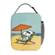 Custom S-Snoopys Anime Insulated Lunch Bags for School Office Portable Cooler Thermal Bento Box Women Kids Custom S-Snoopys Anime Insulated Lunch Bags for School Office Portable Cooler Thermal Bento Box Women Kids