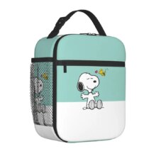 Custom S-Snoopys Anime Insulated Lunch Bags for School Office Portable Cooler Thermal Bento Box Women Kids Custom S-Snoopys Anime Insulated Lunch Bags for School Office Portable Cooler Thermal Bento Box Women Kids