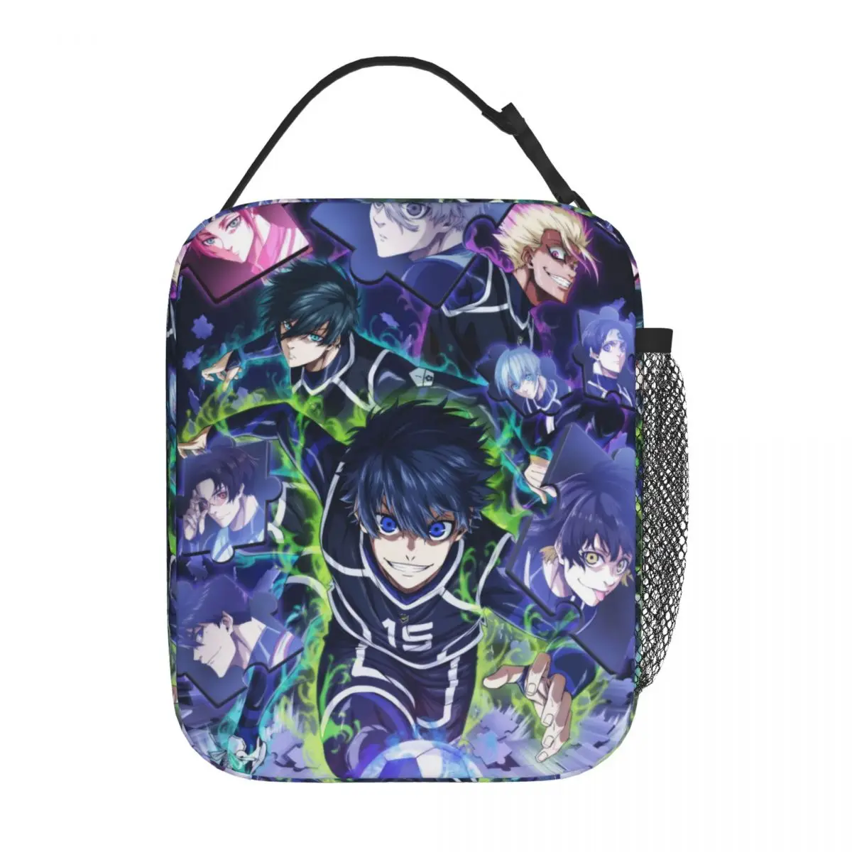 Kawaii Anime Blue Lock Tabito Karasu Insulated Lunch Bag