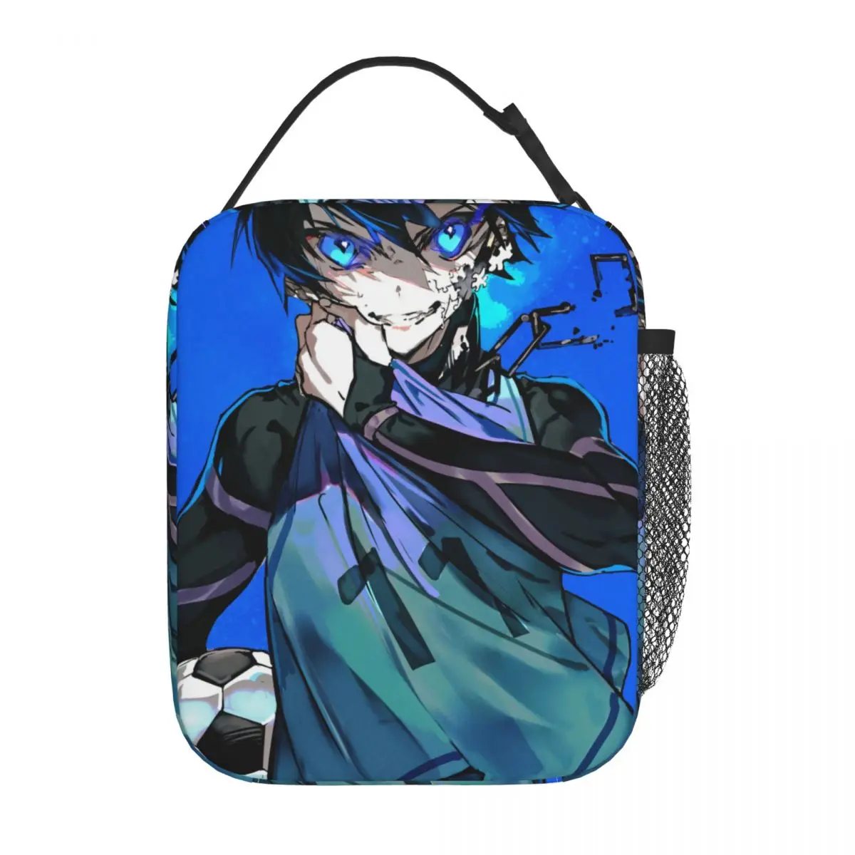 Kawaii Anime Blue Lock Yoichi Isagi Thermal Insulated Lunch Bag