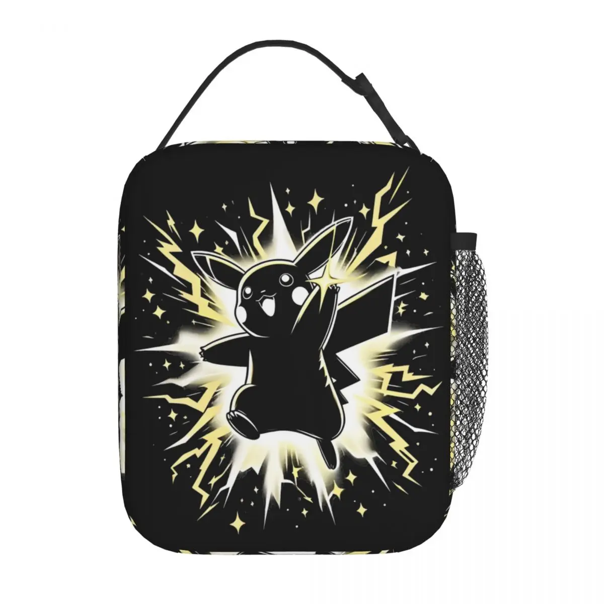 Cartoon Pokemon Pikachu Printed Kawaii Insulated Lunch Bag 