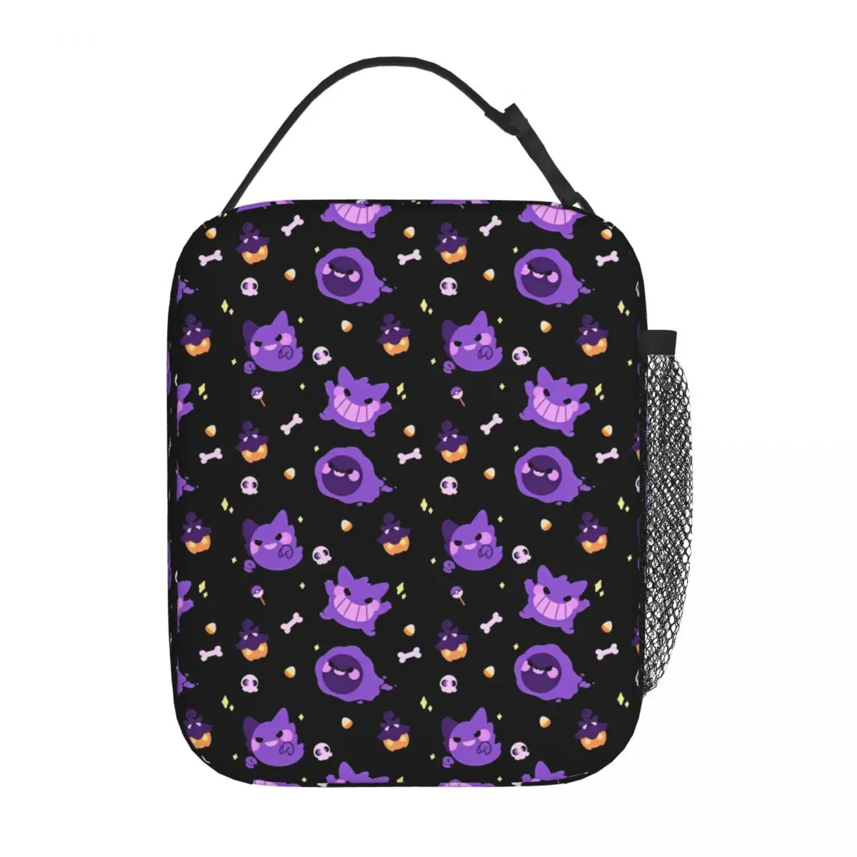 Cartoon Gengar Pokemon Kawaii Insulated Lunch Bag 