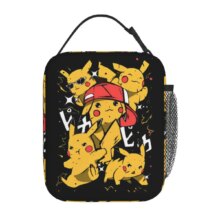 Cartoon Pikachu Pokemon Kawaii Insulated Lunch Bag Cartoon Pikachu Pokemon Kawaii Insulated Lunch Bag