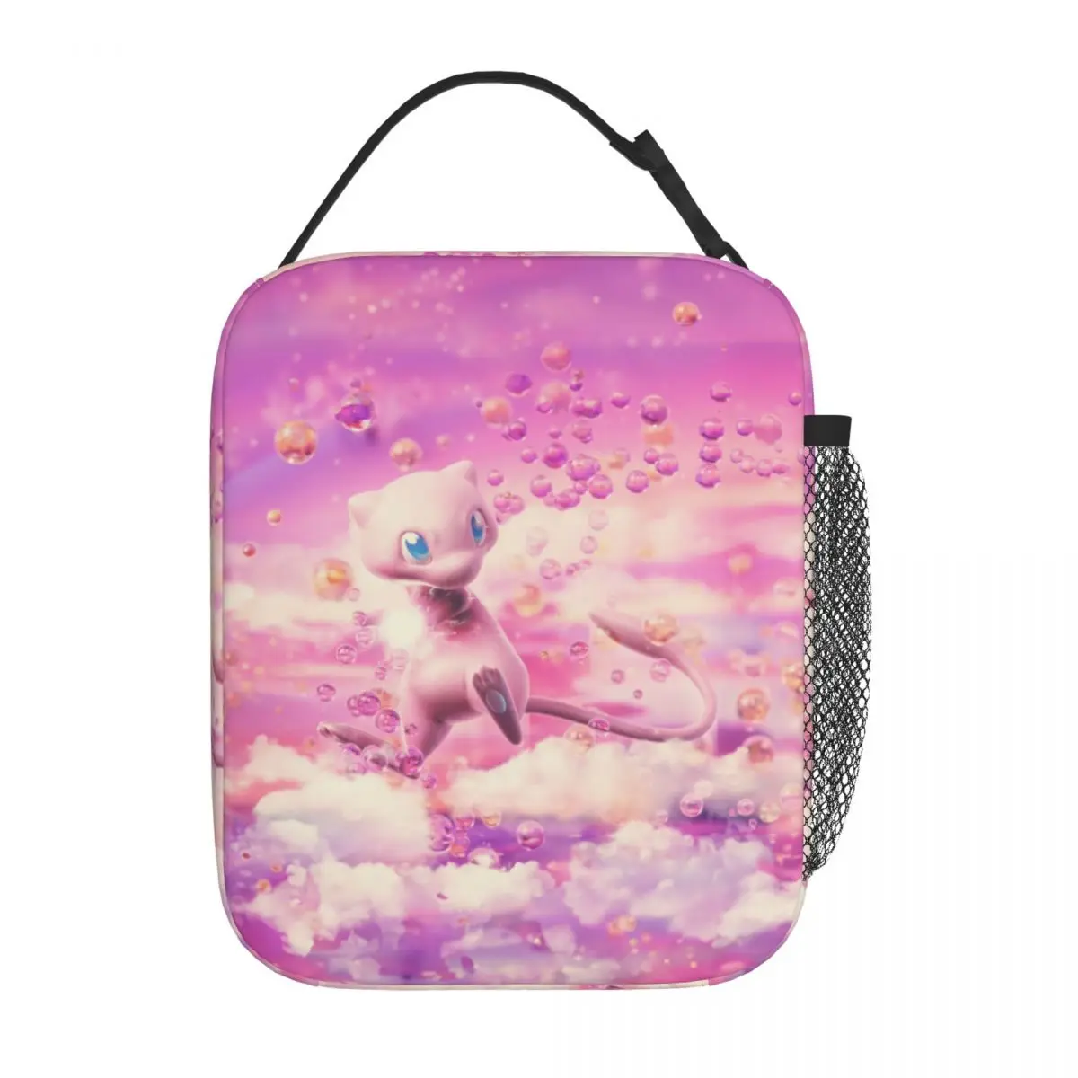 Cartoon Pokemon Mewtwo Kawaii Insulated Lunch Bag 
