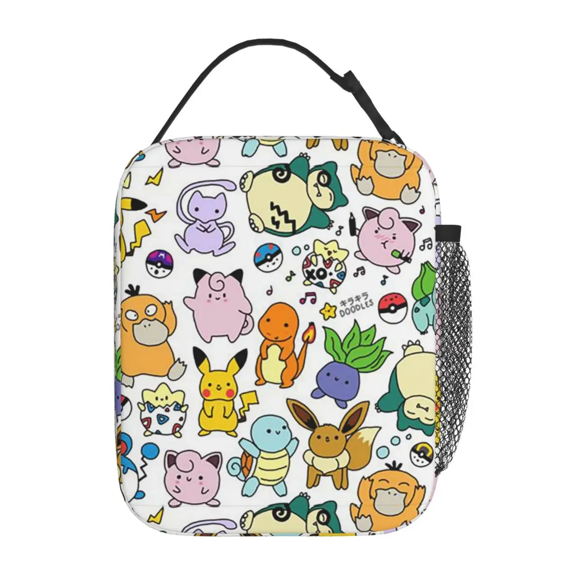 Cartoon Character Pokemon Kawaii Insulated Lunch Bag 