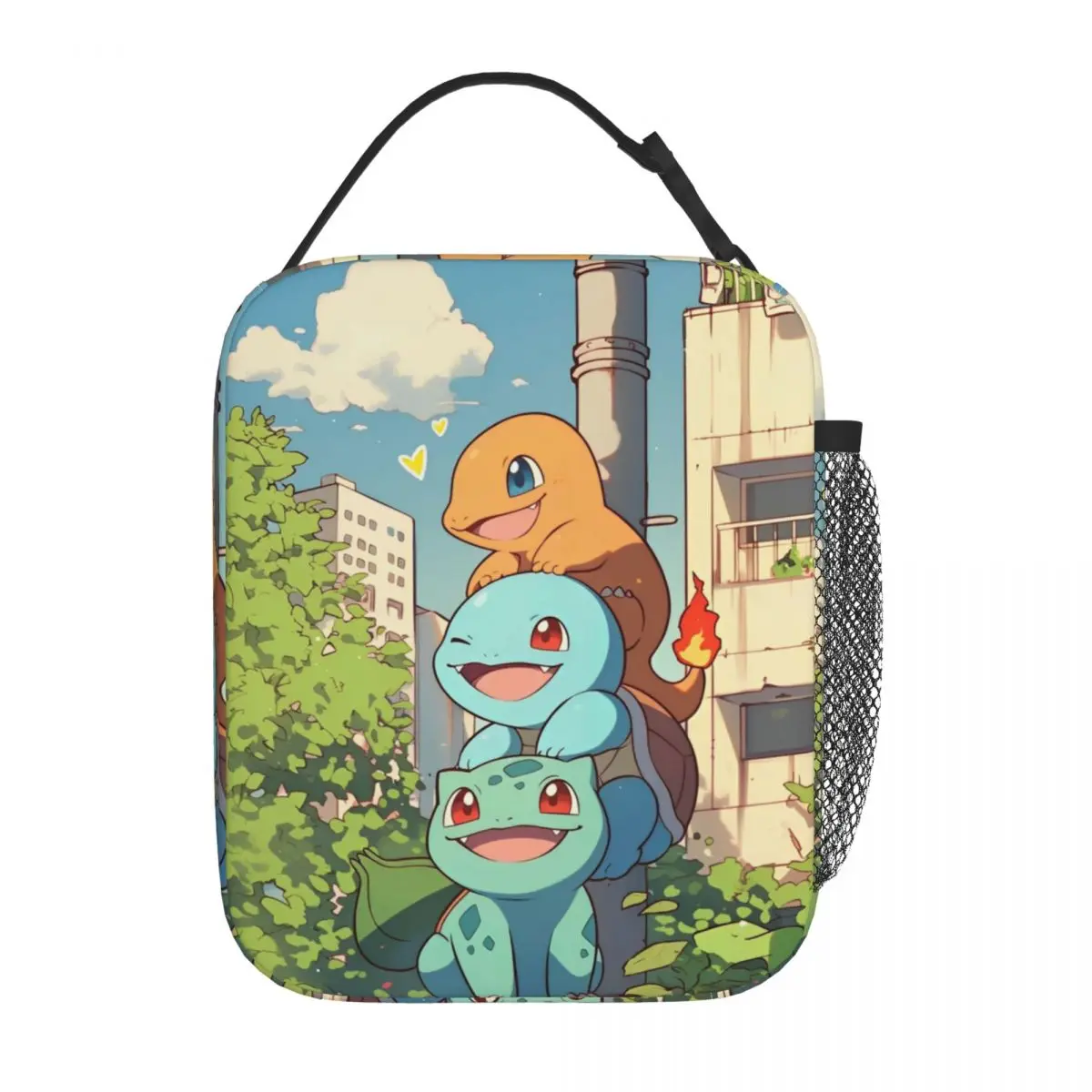 Cartoon Pokemon Character Kawaii Insulated Lunch Bag 