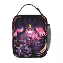 Cartoon Pokemon Gengar Kawaii Insulated Lunch Bag Cartoon Pokemon Gengar Kawaii Insulated Lunch Bag