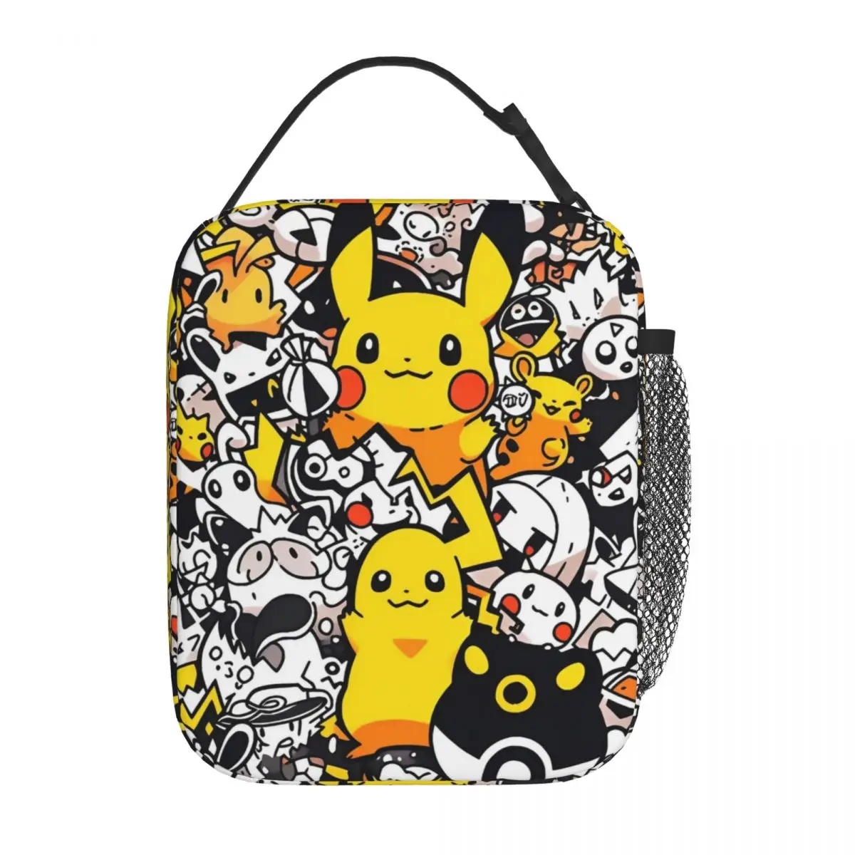 Kawaii Anime Pikachu Pokemon Printed Insulated Lunch Bag