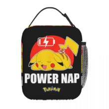 Kawaii Pokemon Pikachu Anime Print Insulated Lunch Bag Kawaii Pokemon Pikachu Anime Print Insulated Lunch Bag