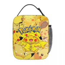 Kawaii Anime Pokemon Pikachu Printed Lunch Bag Kawaii Anime Pokemon Pikachu Printed Lunch Bag
