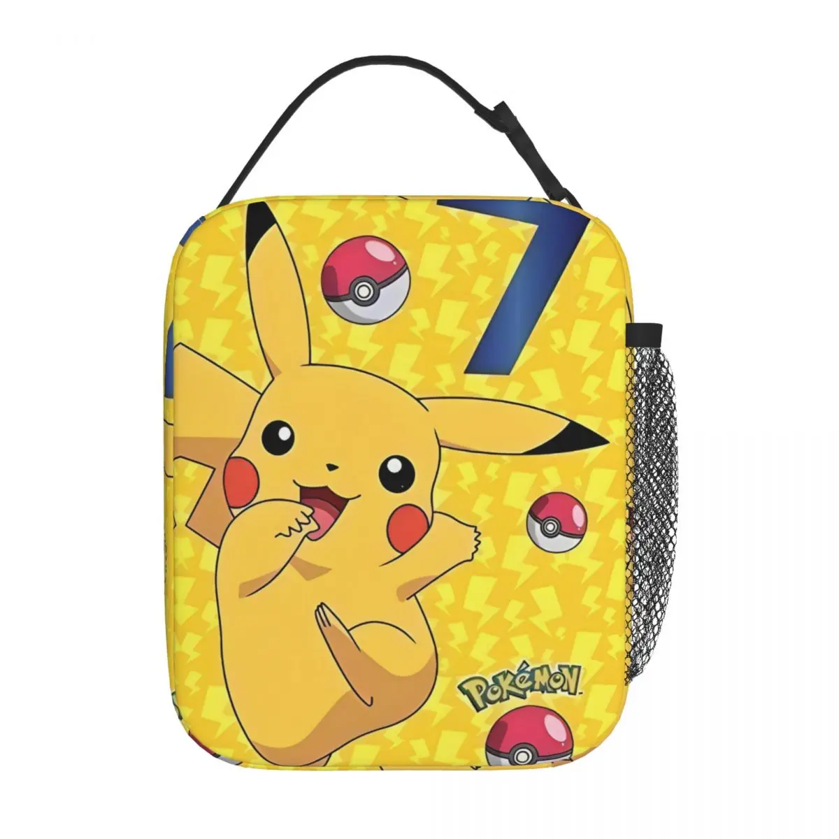 Kawaii Anime Pokemon Pikachu Printed Insulated Lunch Bag